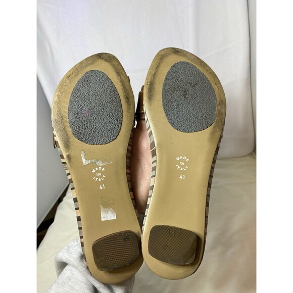 Battaglia Women’s heeled Sandals size 41  Made In Italy Kitten Heel Slide - Picture 5 of 8